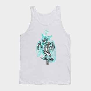 Skeleton of an Owl, with ghostly overlay Tank Top